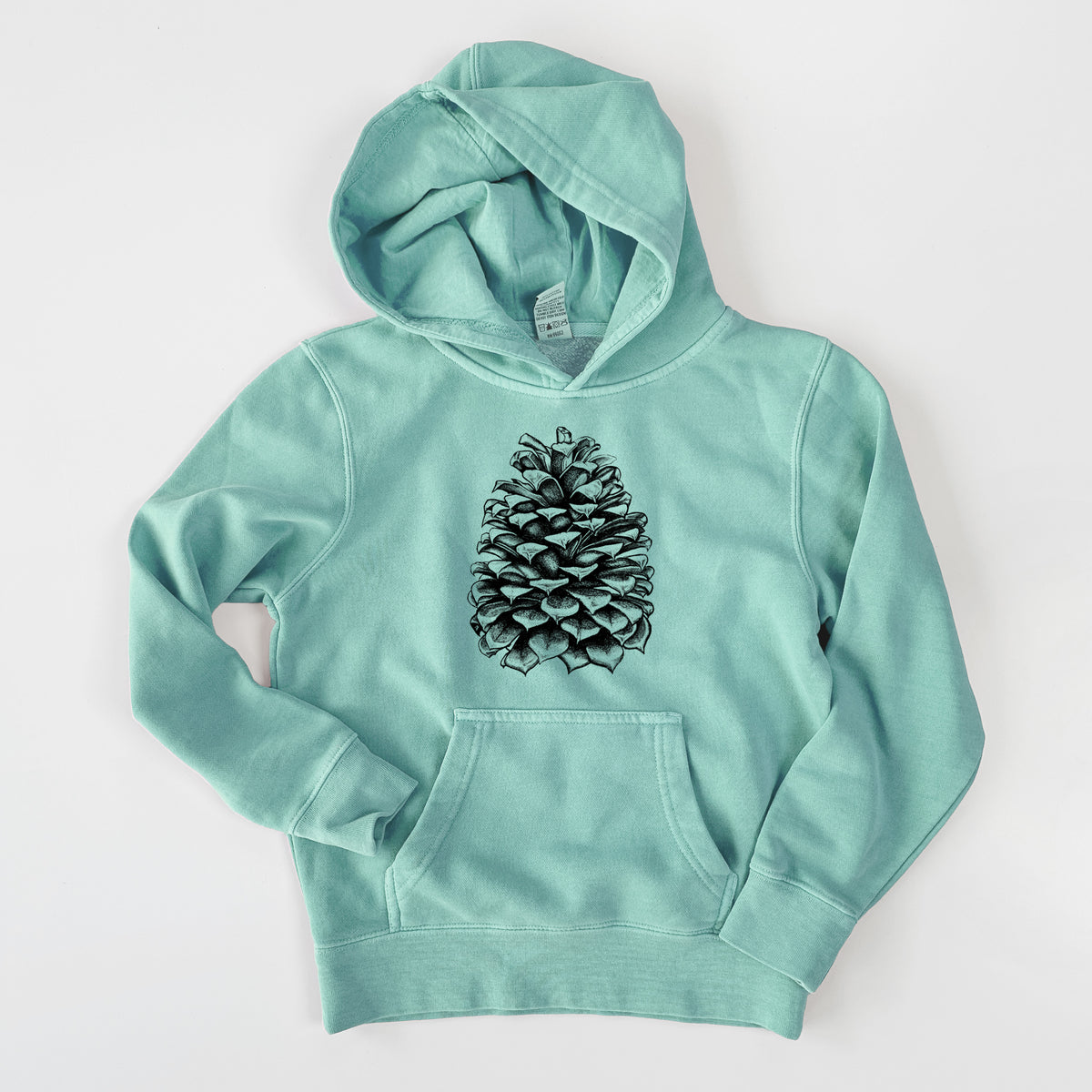 Pinus Jeffreyi - Jeffrey Pine Cone - Youth Pigment Dyed Hoodie
