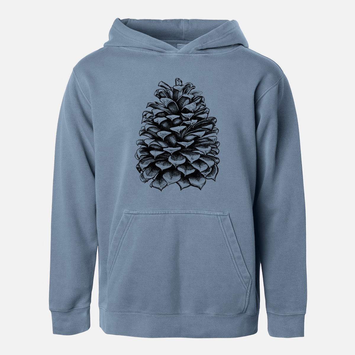 Pinus Jeffreyi - Jeffrey Pine Cone - Youth Pigment Dyed Hoodie
