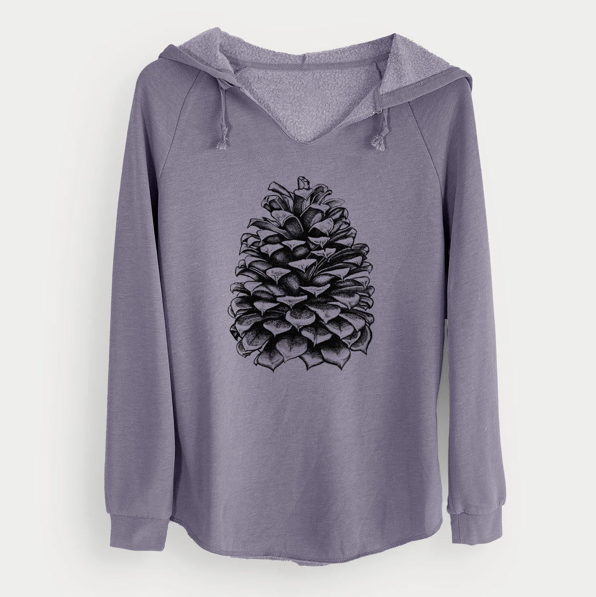 Pinus Jeffreyi - Jeffrey Pine Cone - Cali Wave Hooded Sweatshirt