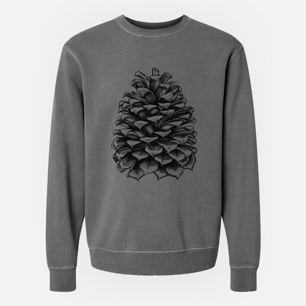 Pinus Jeffreyi - Jeffrey Pine Cone - Unisex Pigment Dyed Crew Sweatshirt