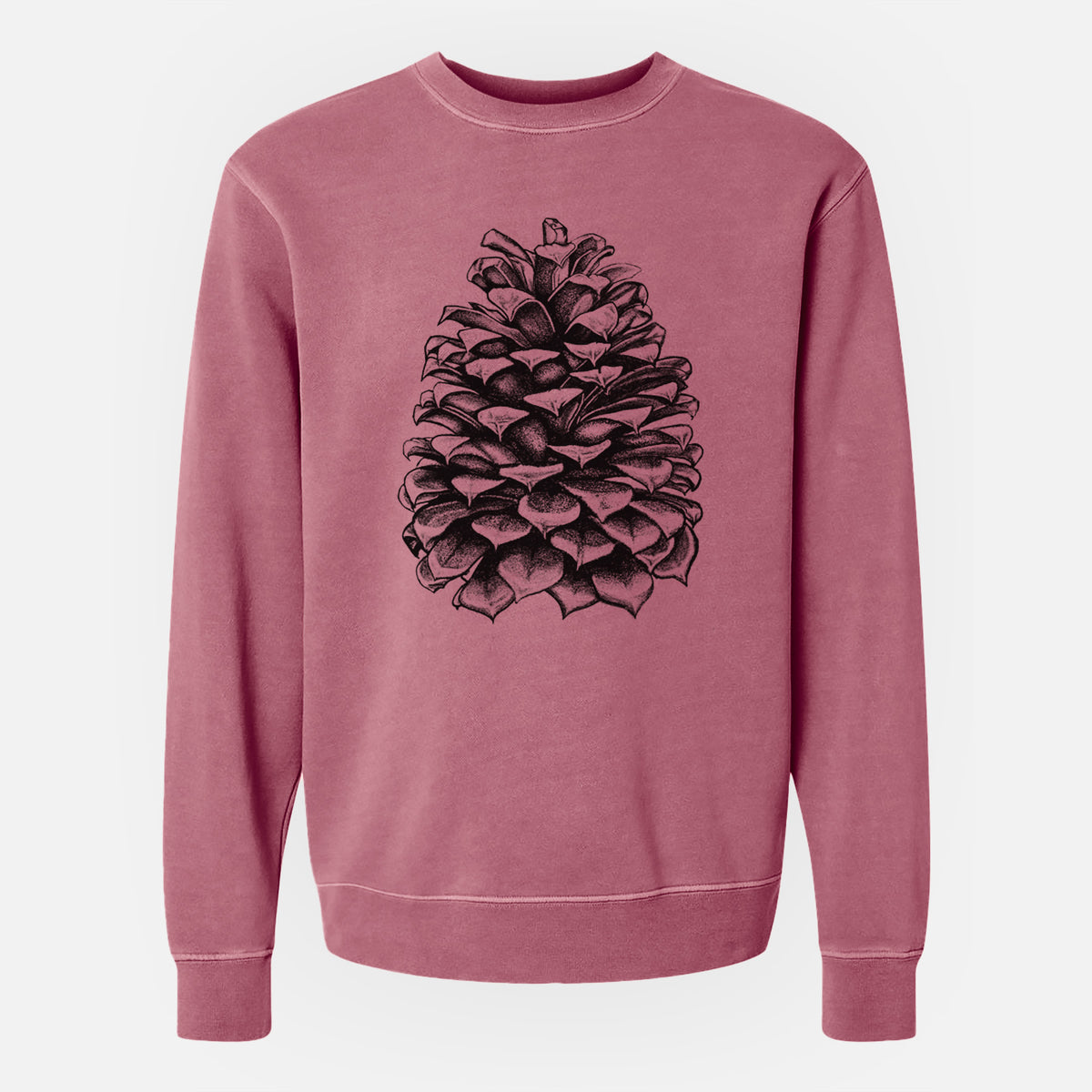 Pinus Jeffreyi - Jeffrey Pine Cone - Unisex Pigment Dyed Crew Sweatshirt