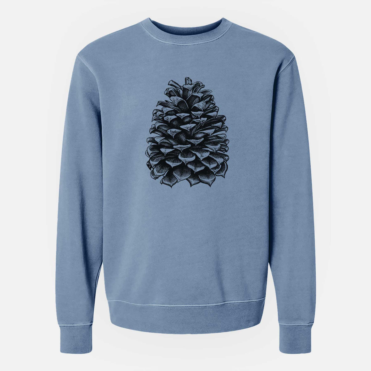 Pinus Jeffreyi - Jeffrey Pine Cone - Unisex Pigment Dyed Crew Sweatshirt