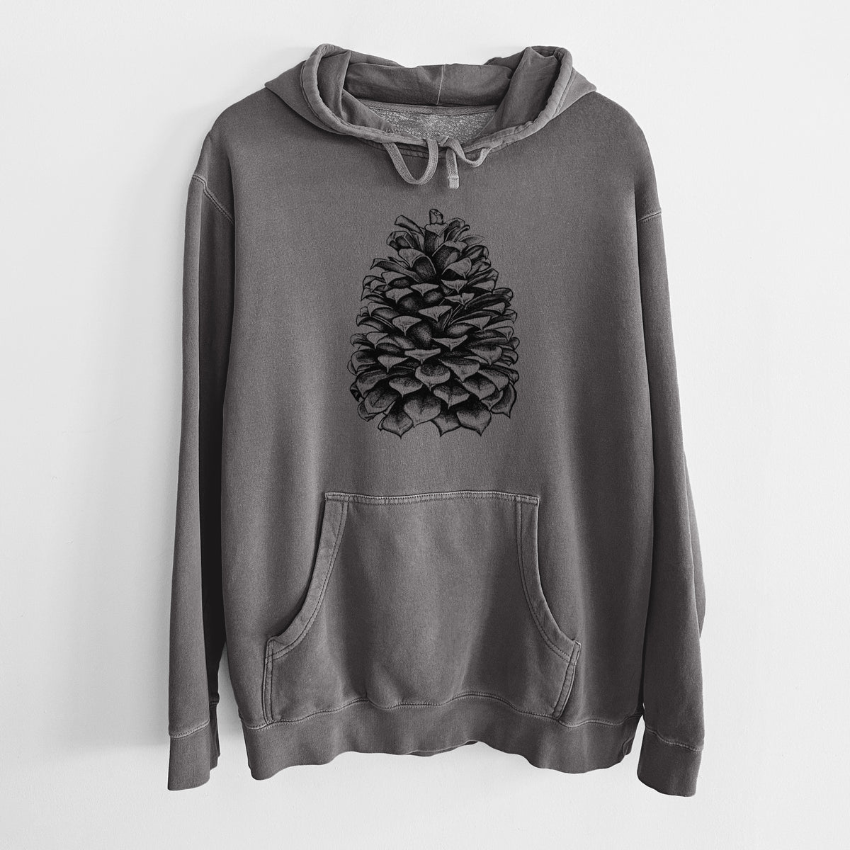 Pinus Jeffreyi - Jeffrey Pine Cone - Unisex Pigment Dyed Hoodie