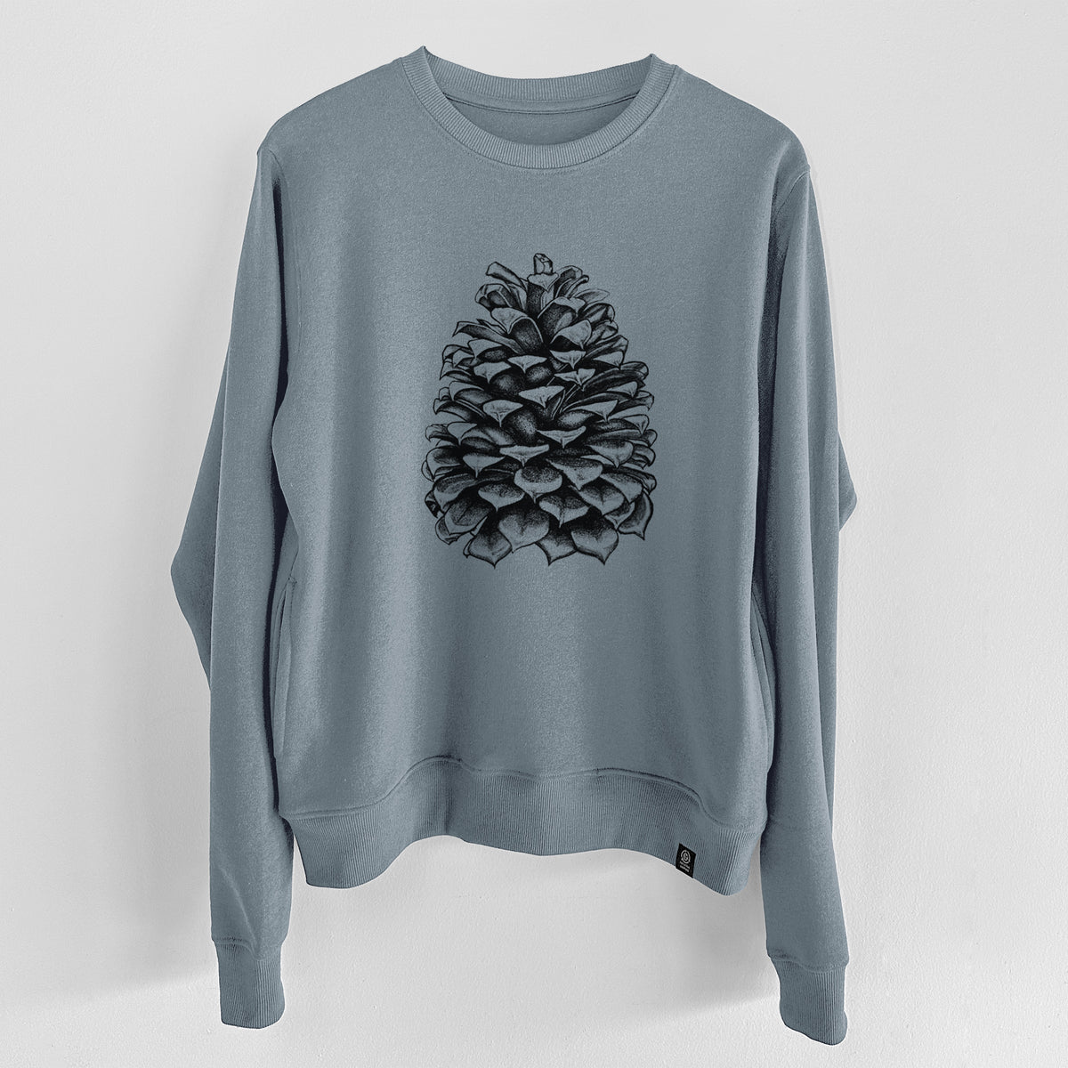 Pinus Jeffreyi - Jeffrey Pine Cone  - Unisex Reclaimed Crewneck Sweatshirt