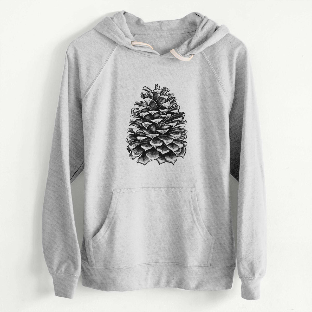 CLEARANCE - Pinus Jeffreyi - Jeffrey Pine Cone  - Unisex Slim Fit Loopback Terry Hoodie