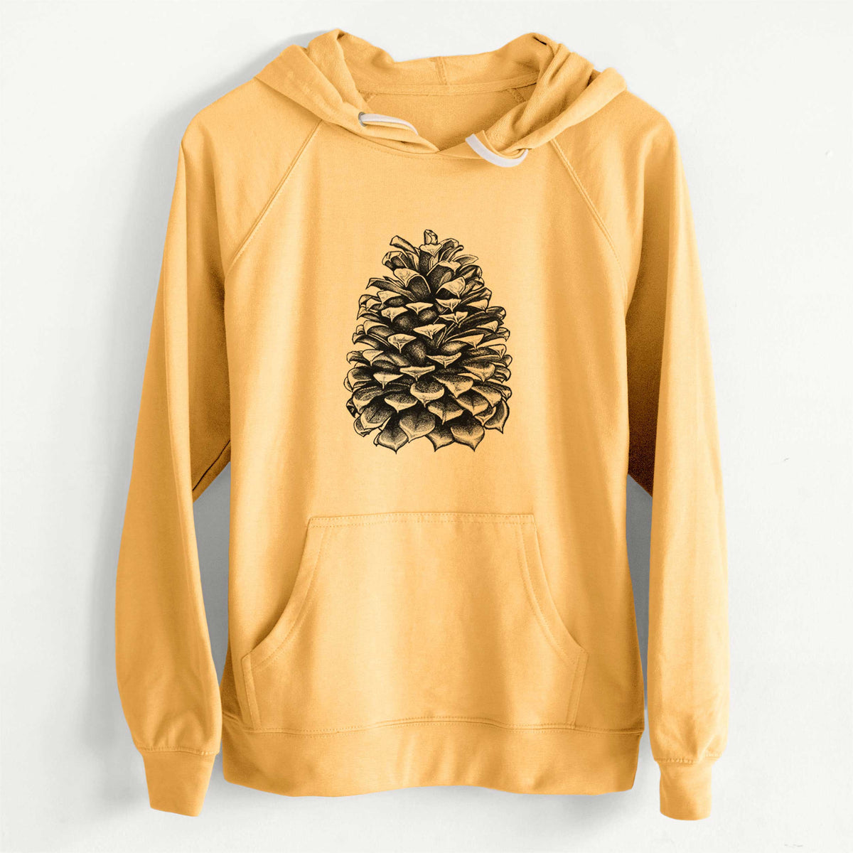 CLEARANCE - Pinus Jeffreyi - Jeffrey Pine Cone  - Unisex Slim Fit Loopback Terry Hoodie