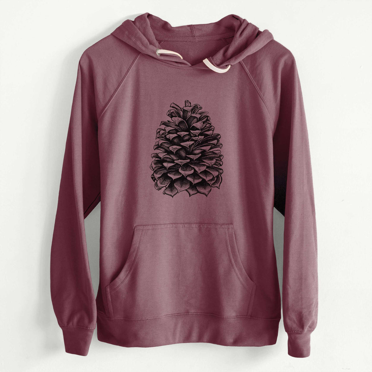 CLEARANCE - Pinus Jeffreyi - Jeffrey Pine Cone  - Unisex Slim Fit Loopback Terry Hoodie