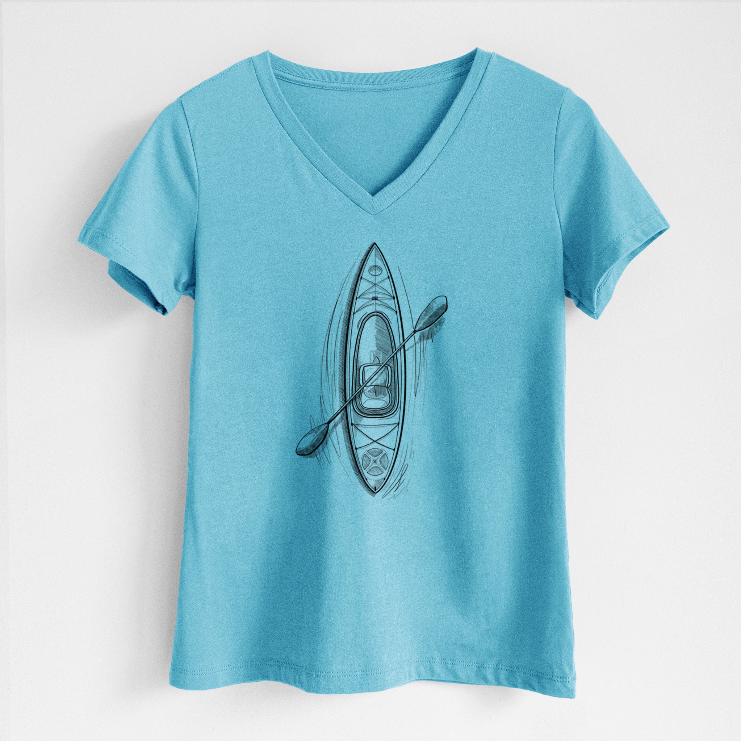 Kayak - Women's Lightweight Relaxed Fit 100% Cotton V-neck