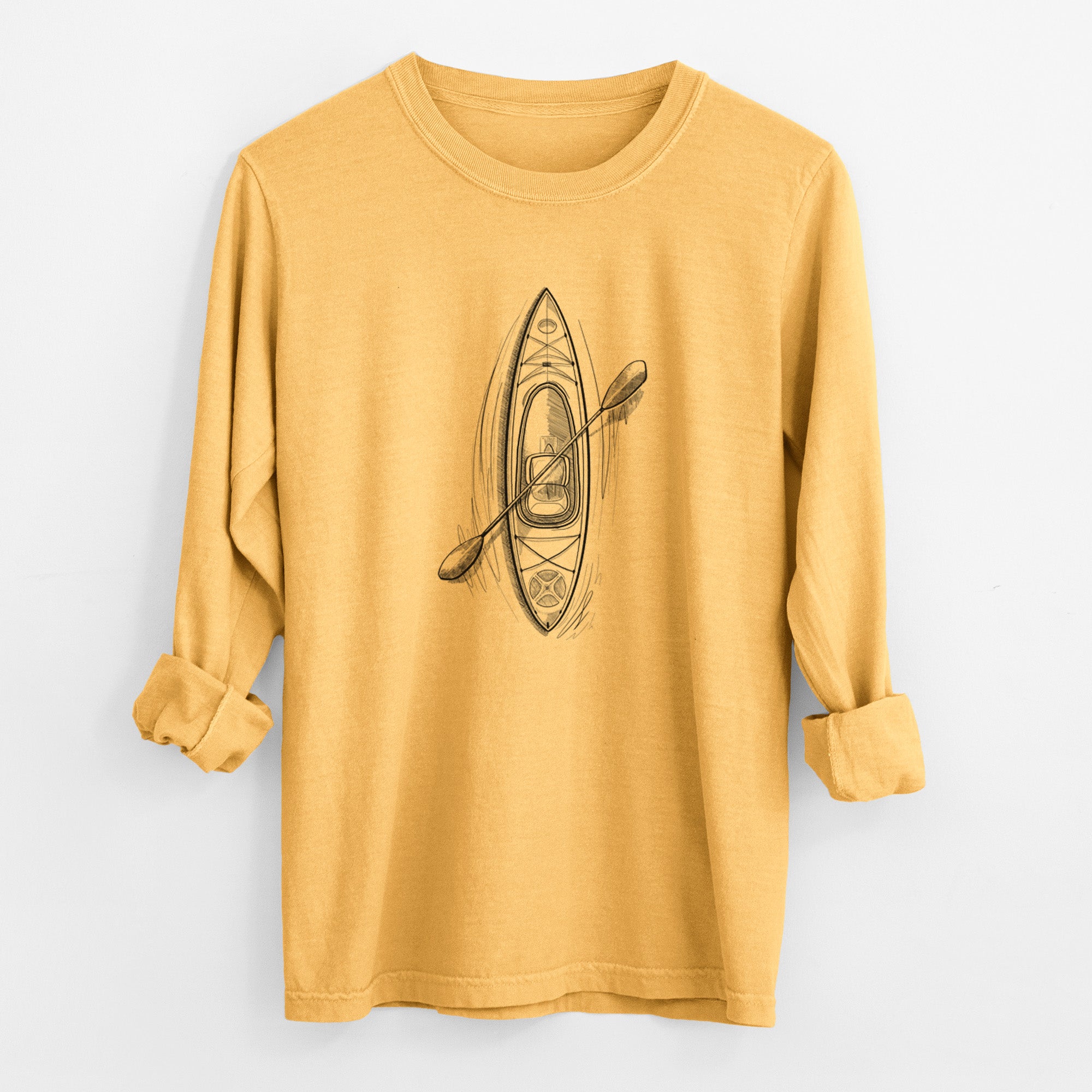 Kayak - Unisex Comfort Colors 100% Cotton Long Sleeve