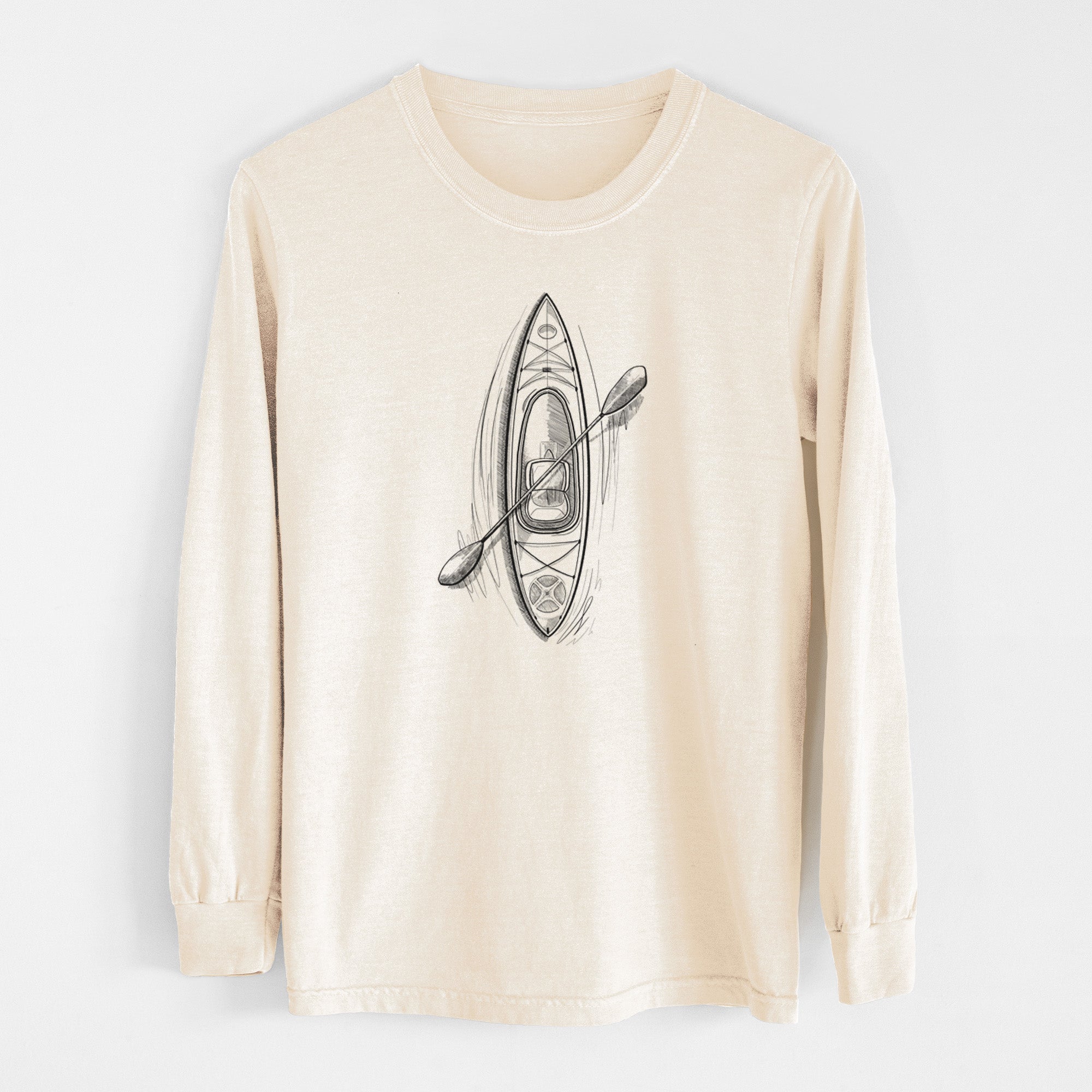 Kayak - Unisex Comfort Colors 100% Cotton Long Sleeve