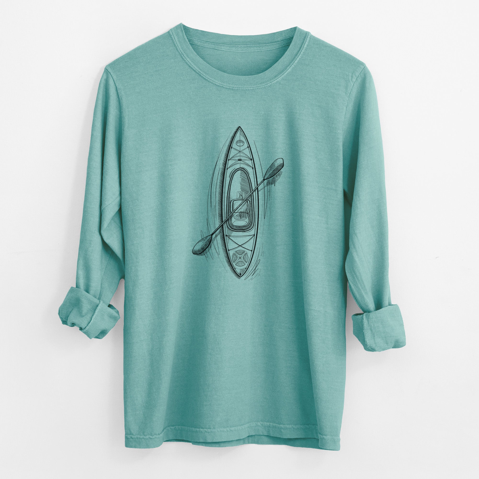 Kayak - Unisex Comfort Colors 100% Cotton Long Sleeve