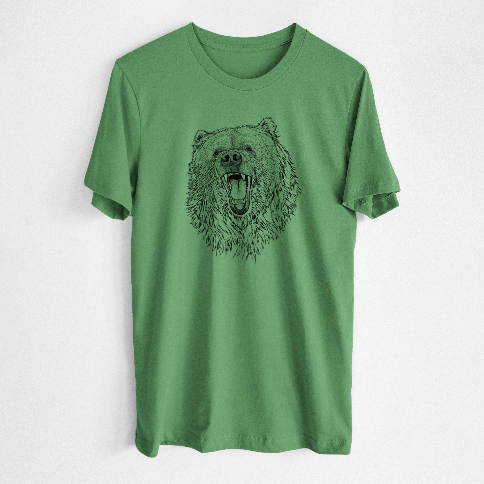 【23.65】22SS★ CIRCLE BEAR HALF T-SHIRT Ursus arctos - Kodiak Bear - Lightweight 100% Cotton Unisex