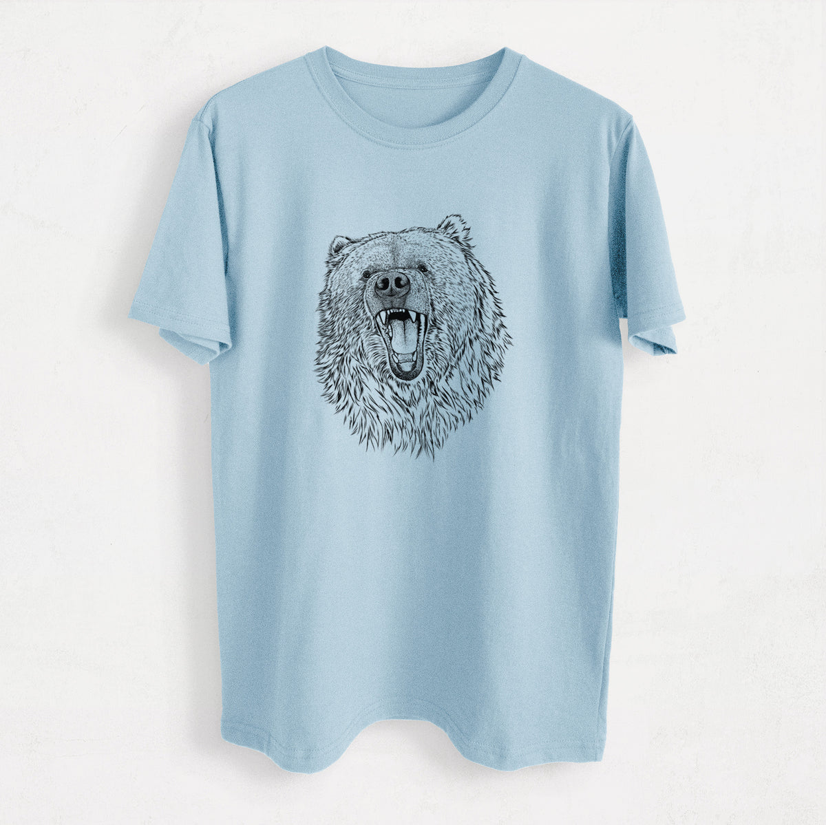 Ursus arctos - Kodiak Bear - Heavyweight Men&#39;s 100% Organic Cotton Tee