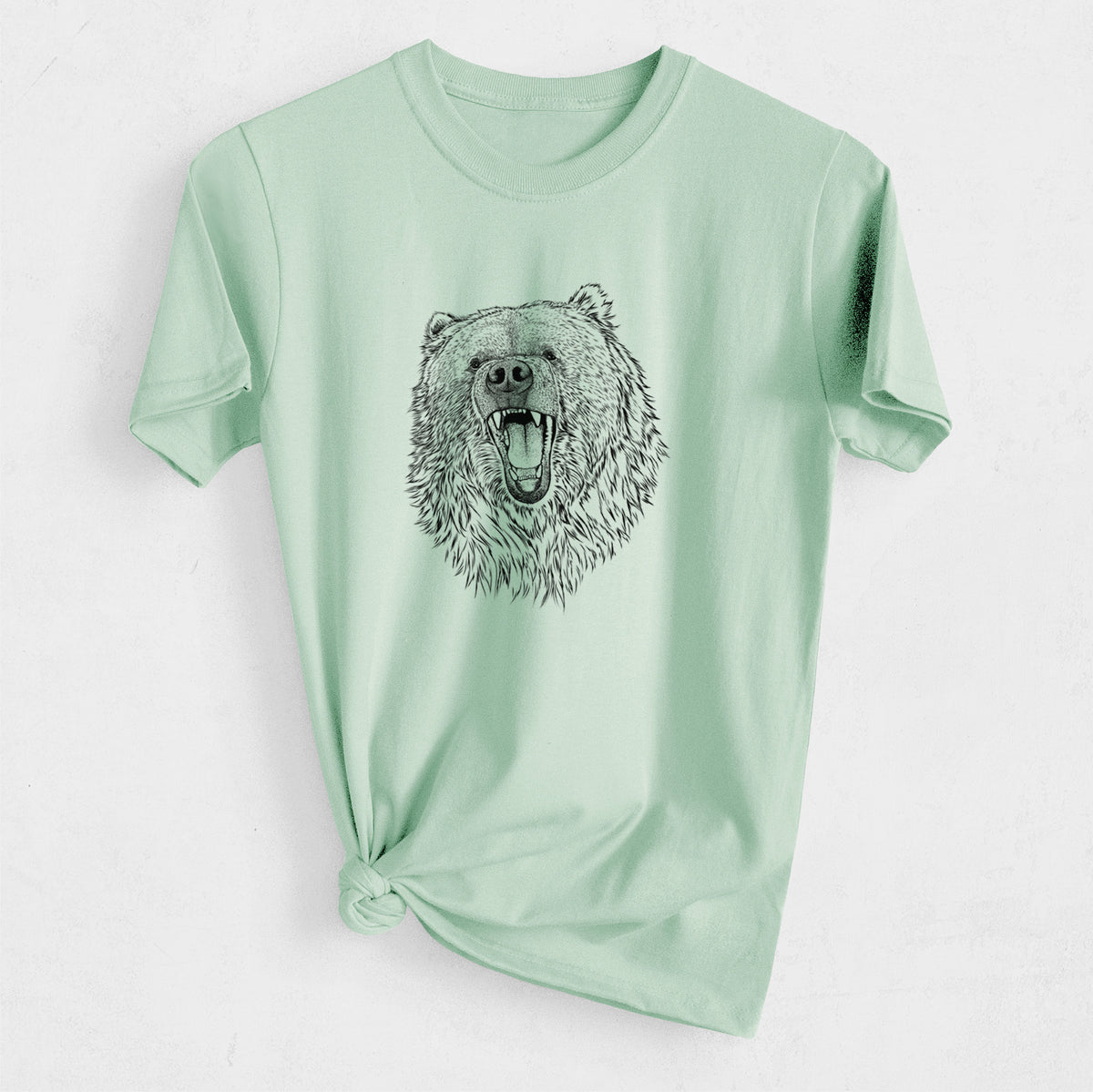 Ursus arctos - Kodiak Bear - Heavyweight Men&#39;s 100% Organic Cotton Tee