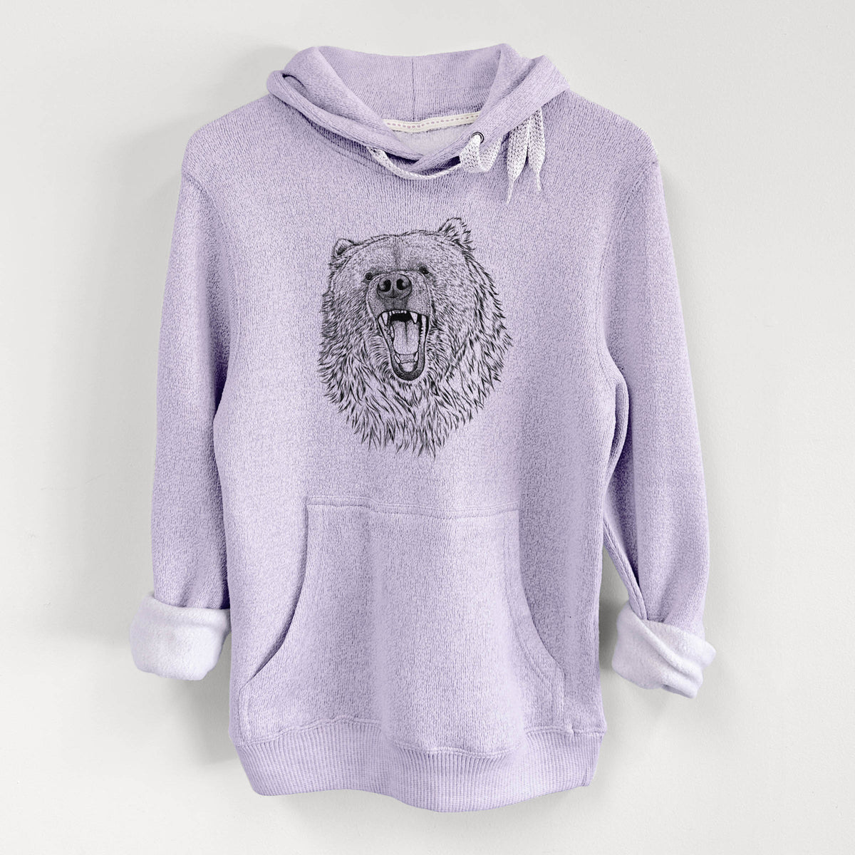 Ursus arctos - Kodiak Bear - Knit Hoodie