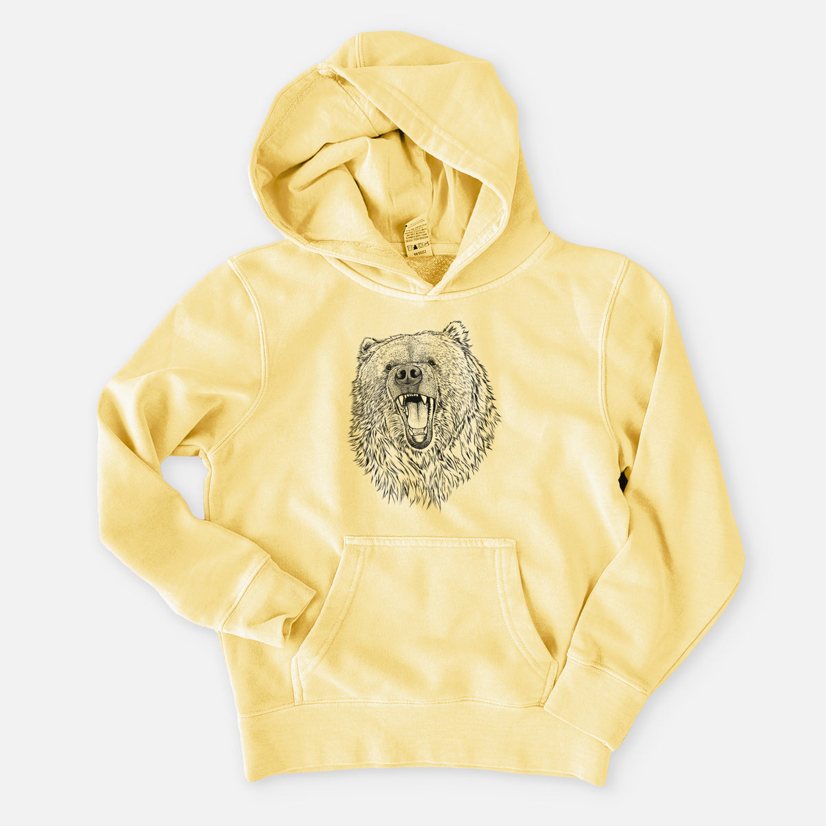 Ursus arctos - Kodiak Bear - Youth Pigment Dyed Hoodie