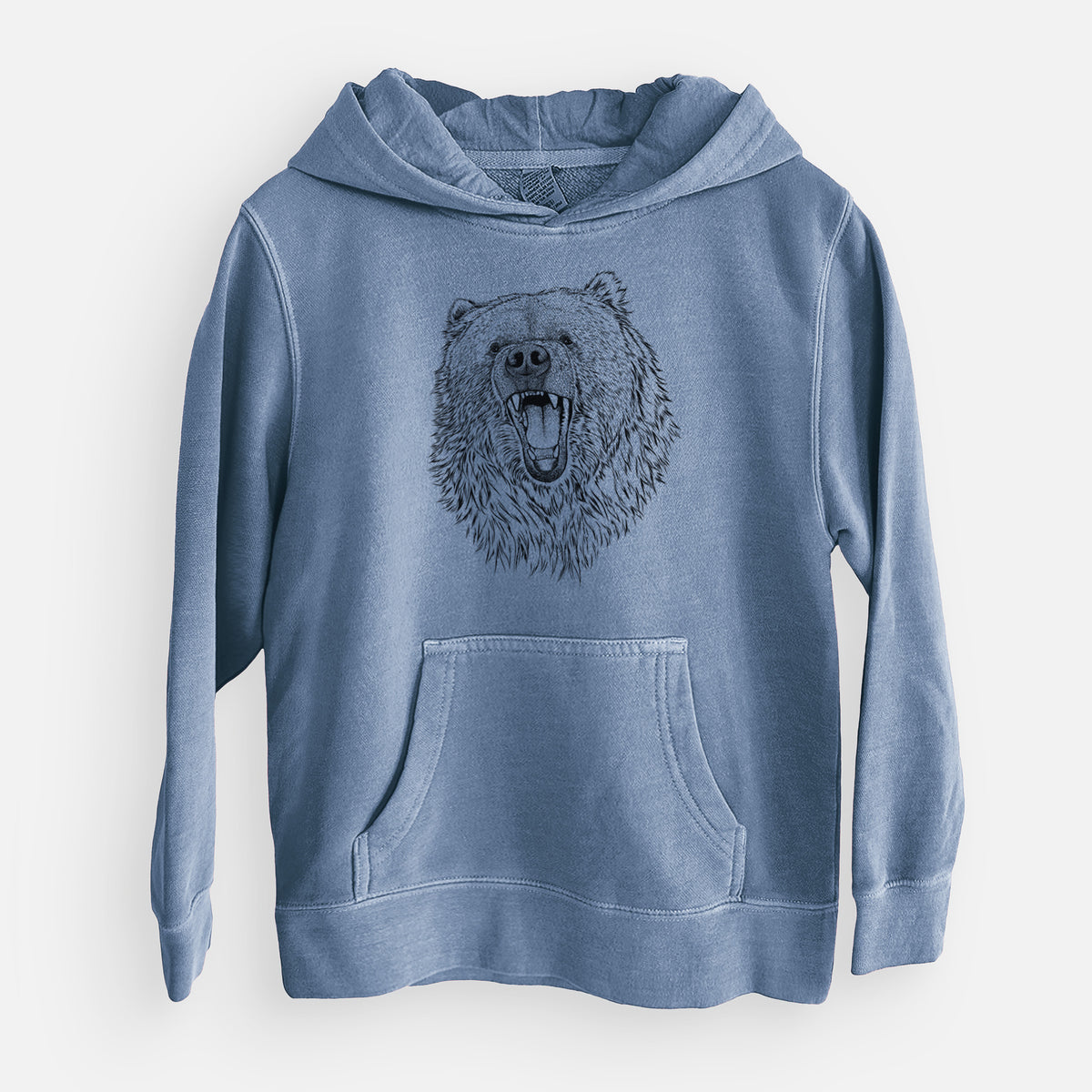 Ursus arctos - Kodiak Bear - Youth Pigment Dyed Hoodie