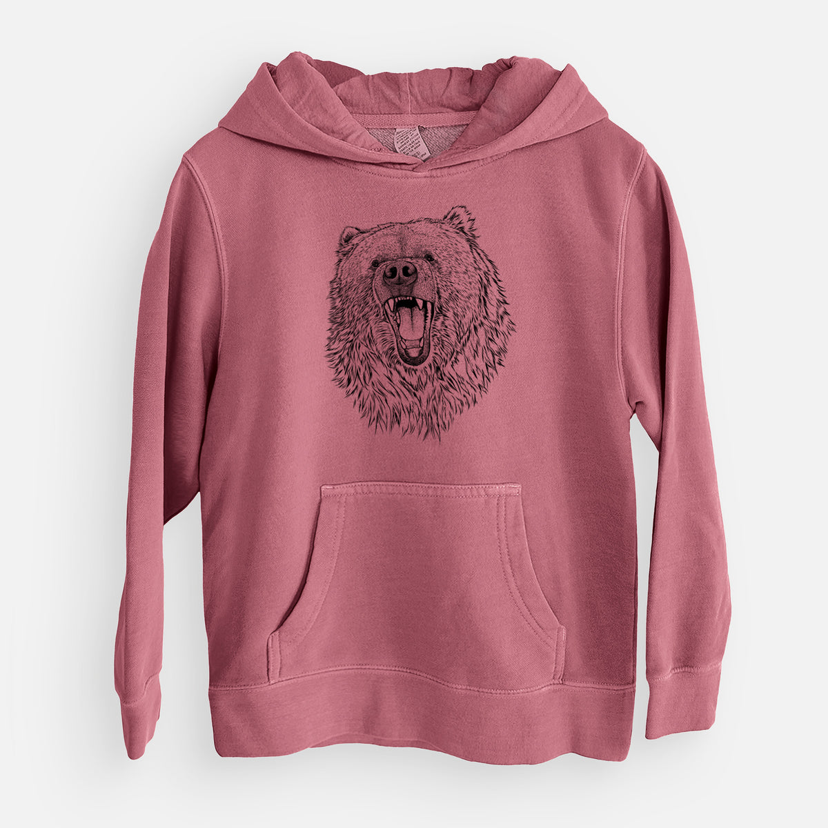 Ursus arctos - Kodiak Bear - Youth Pigment Dyed Hoodie