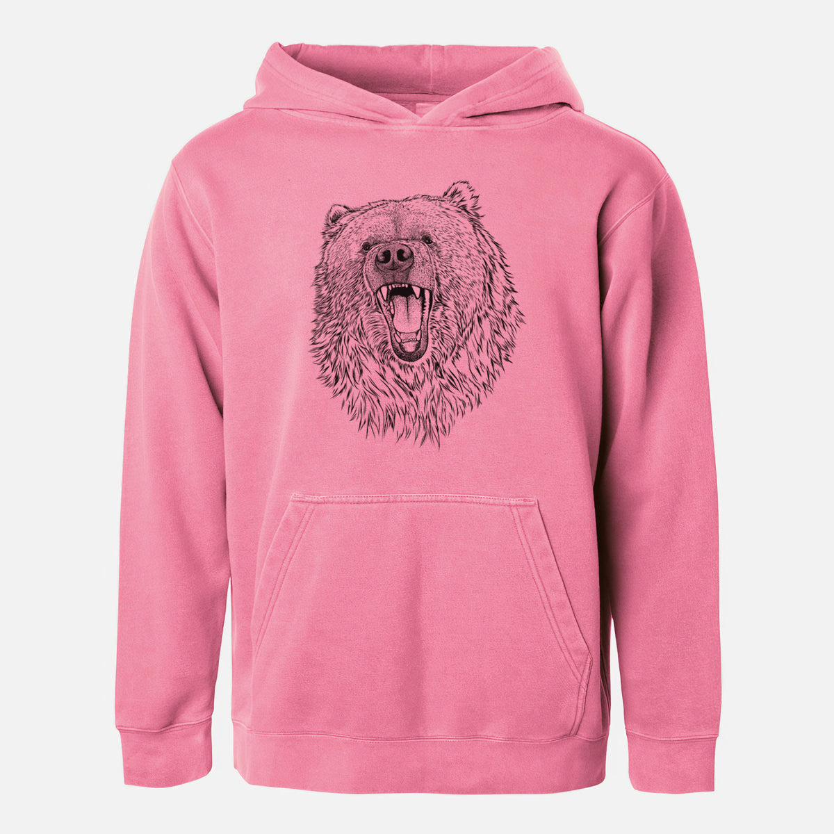 Ursus arctos - Kodiak Bear - Youth Pigment Dyed Hoodie