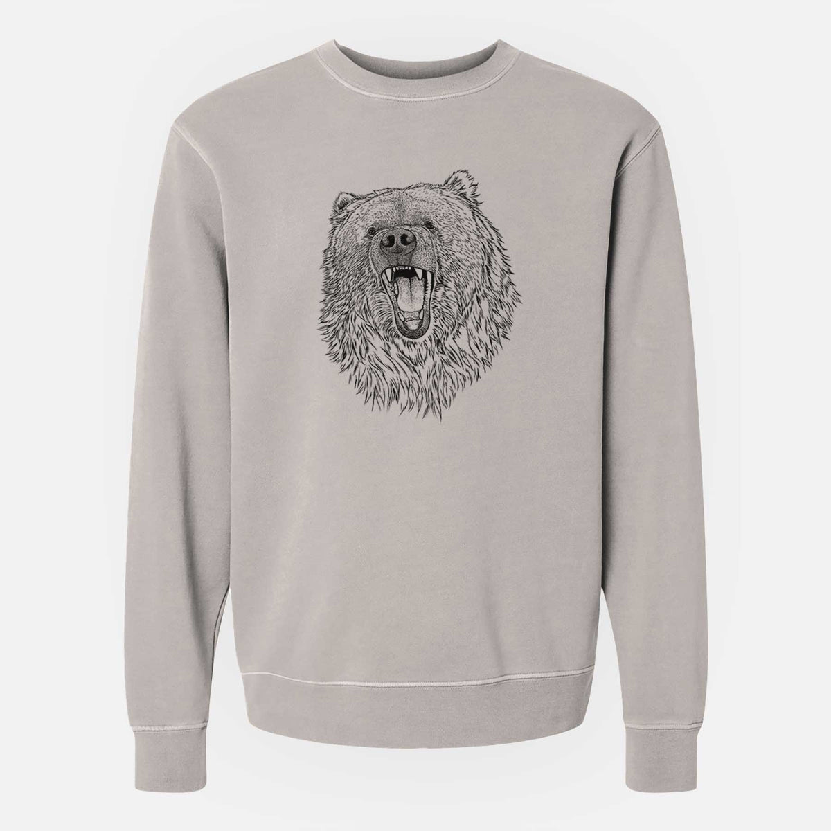 Ursus arctos - Kodiak Bear - Unisex Pigment Dyed Crew Sweatshirt