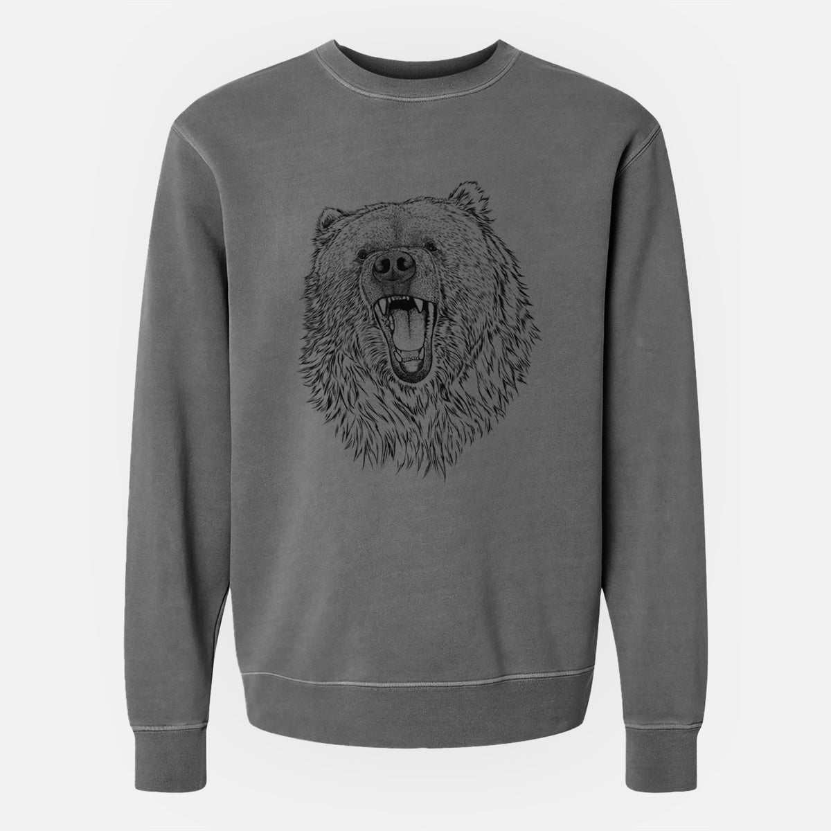 Ursus arctos - Kodiak Bear - Unisex Pigment Dyed Crew Sweatshirt