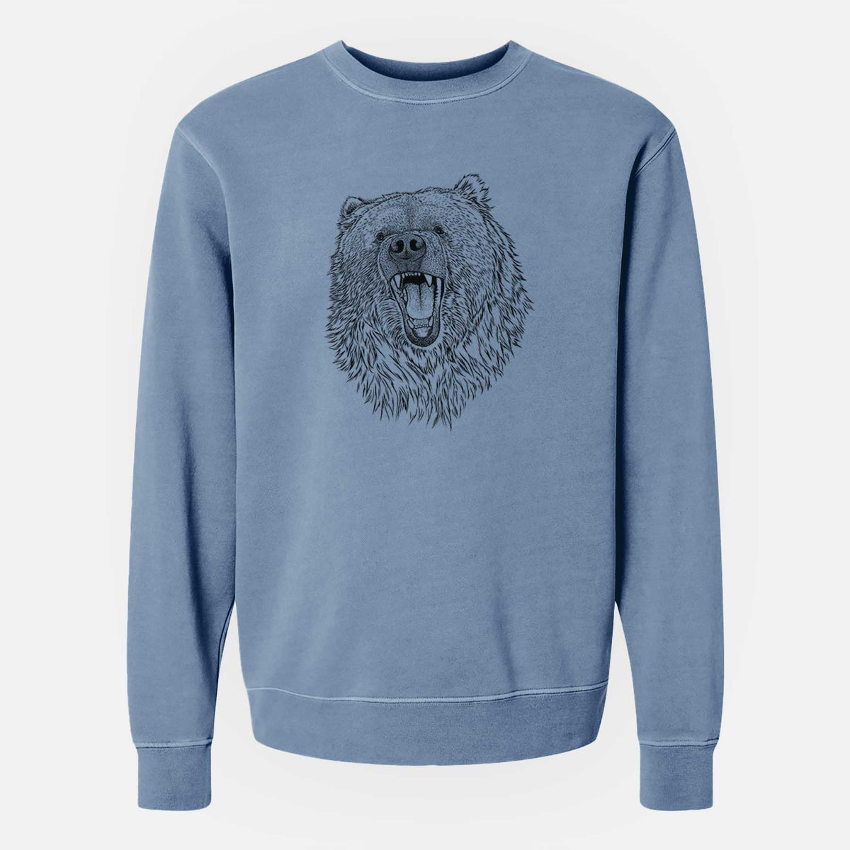 Ursus arctos - Kodiak Bear - Unisex Pigment Dyed Crew Sweatshirt