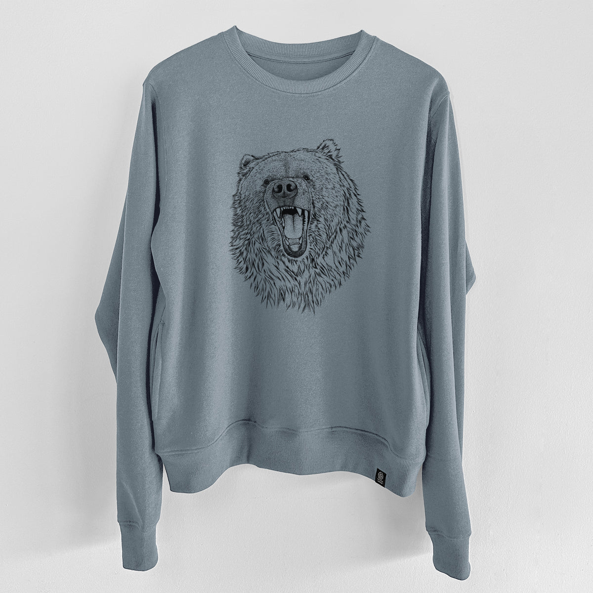 Ursus arctos - Kodiak Bear  - Unisex Reclaimed Crewneck Sweatshirt