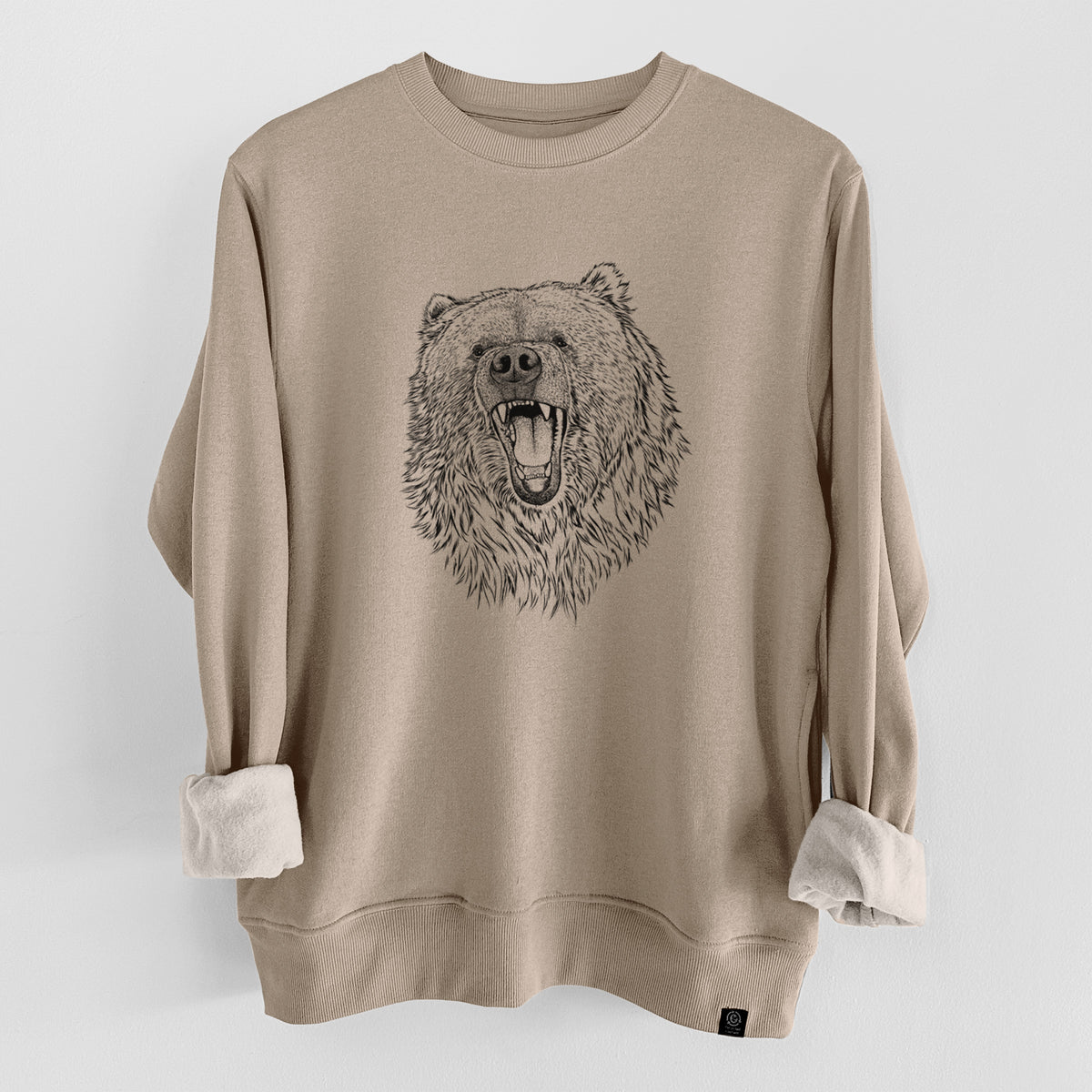 Ursus arctos - Kodiak Bear  - Unisex Reclaimed Crewneck Sweatshirt