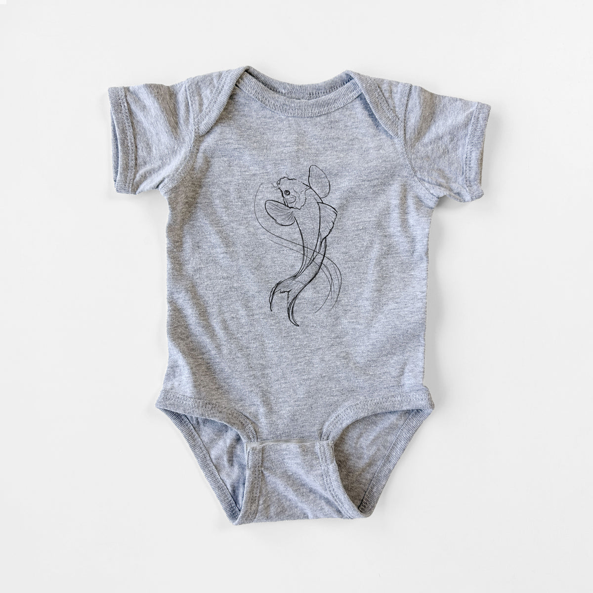 Koi Fish - Cyprinus rubrofuscus - Baby Fine Jersey Bodysuit