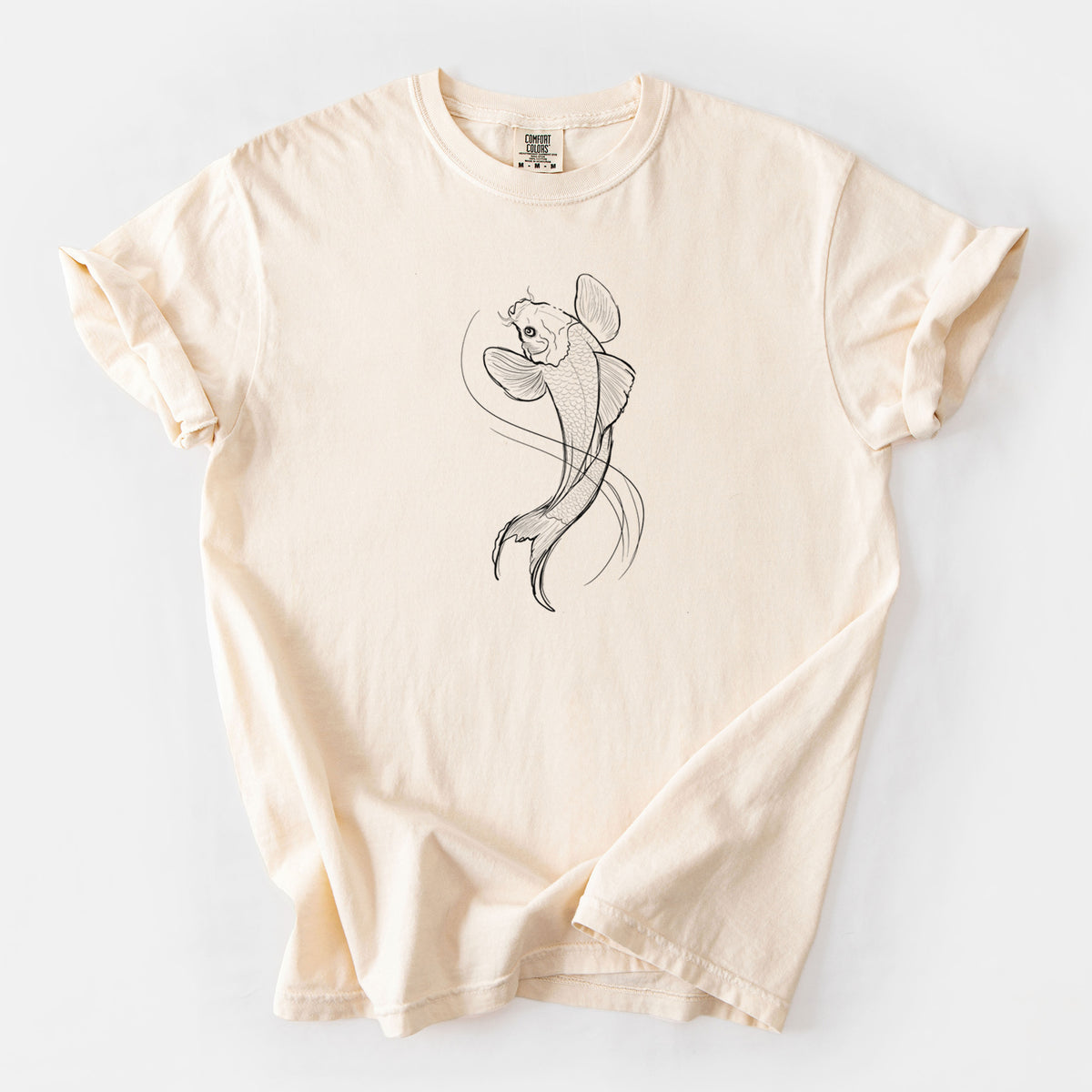 Koi Fish - Cyprinus rubrofuscus - Unisex Comfort Colors Garment-Dyed Heavyweight T-shirt