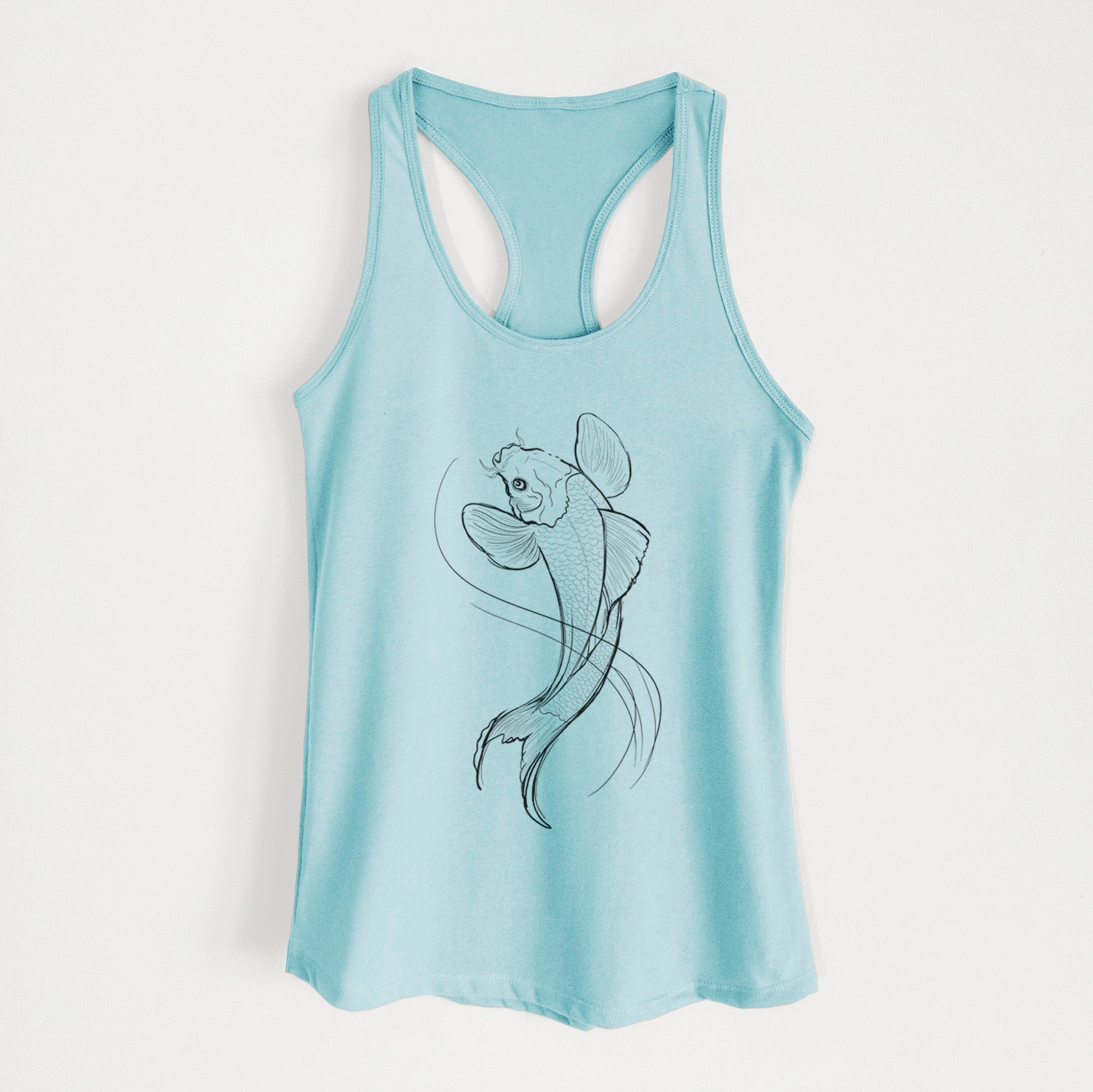 Koi Fish - Cyprinus rubrofuscus - Women's Racerback Tanktop