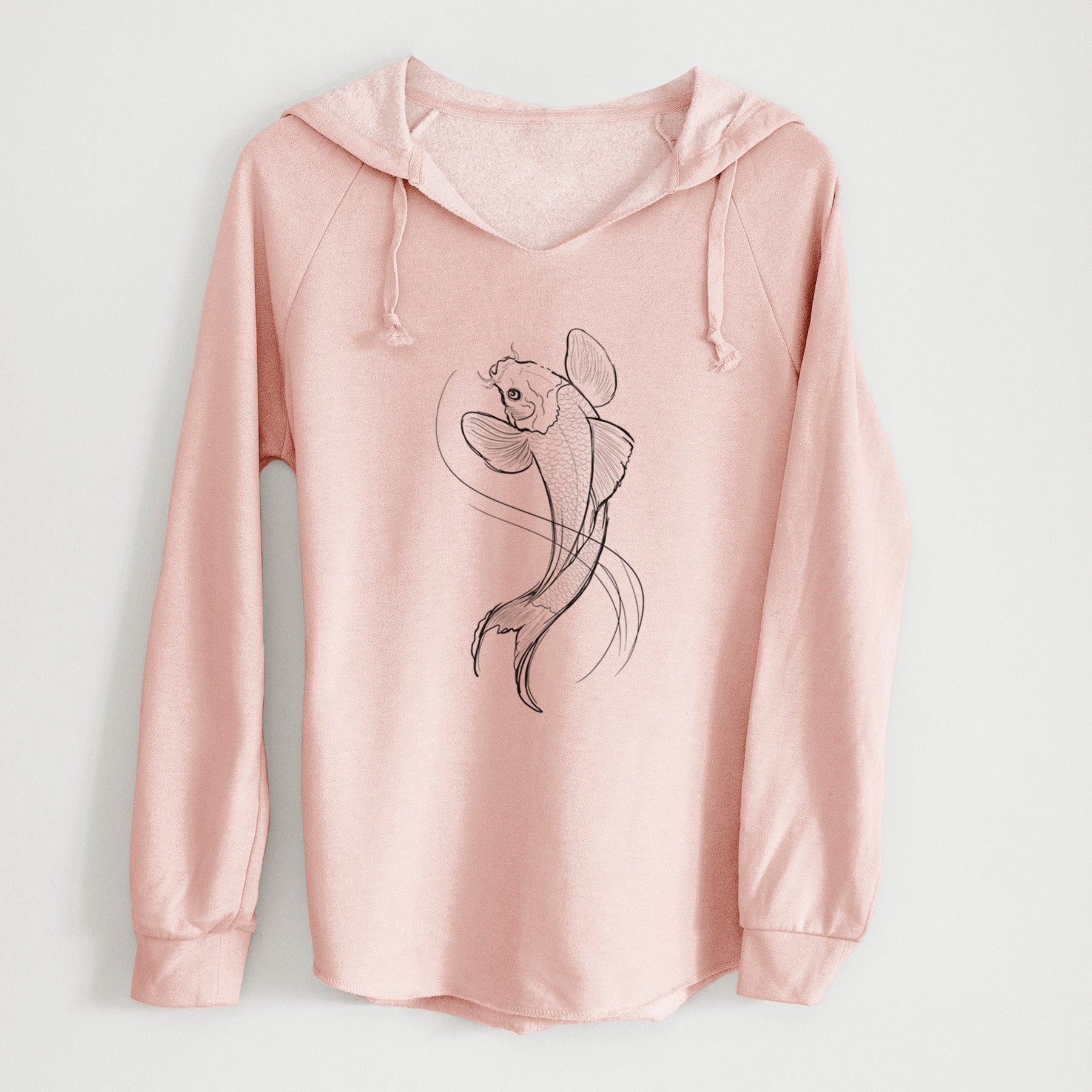Koi Fish - Cyprinus rubrofuscus - Cali Wave Hooded Sweatshirt