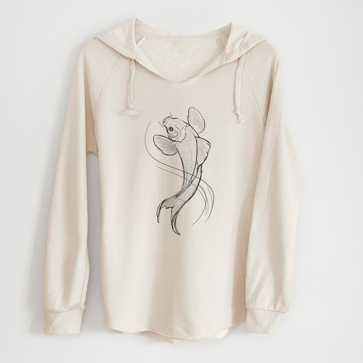 Koi Fish - Cyprinus rubrofuscus - Cali Wave Hooded Sweatshirt