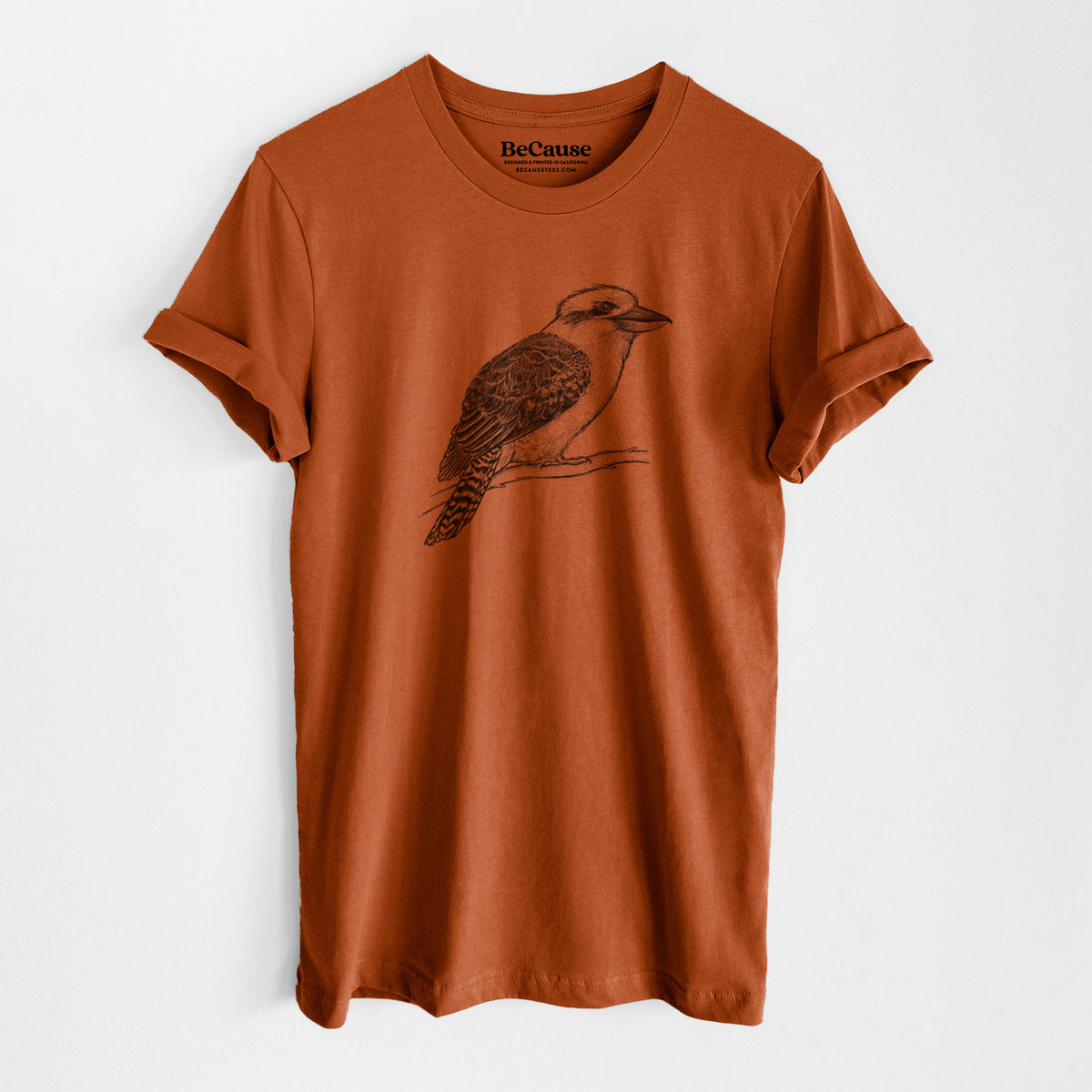 Kookaburra - Dacelo novaeguineae - Lightweight 100% Cotton Unisex Crewneck