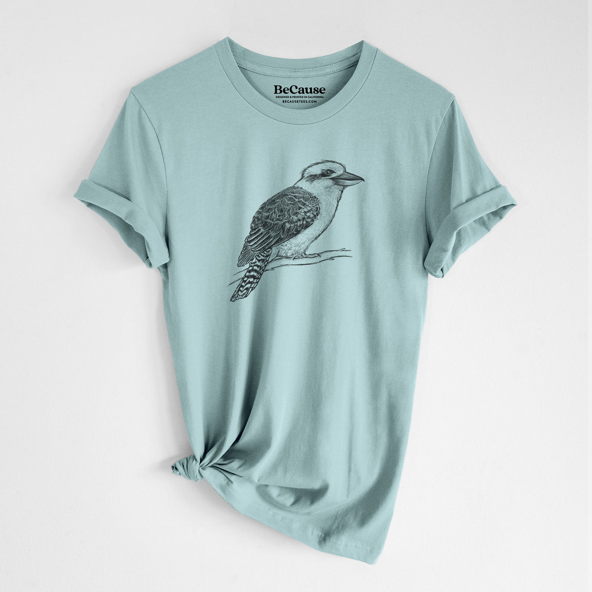 Kookaburra - Dacelo novaeguineae - Lightweight 100% Cotton Unisex Crewneck