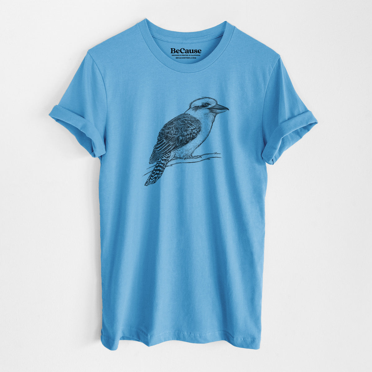 Kookaburra - Dacelo novaeguineae - Lightweight 100% Cotton Unisex Crewneck