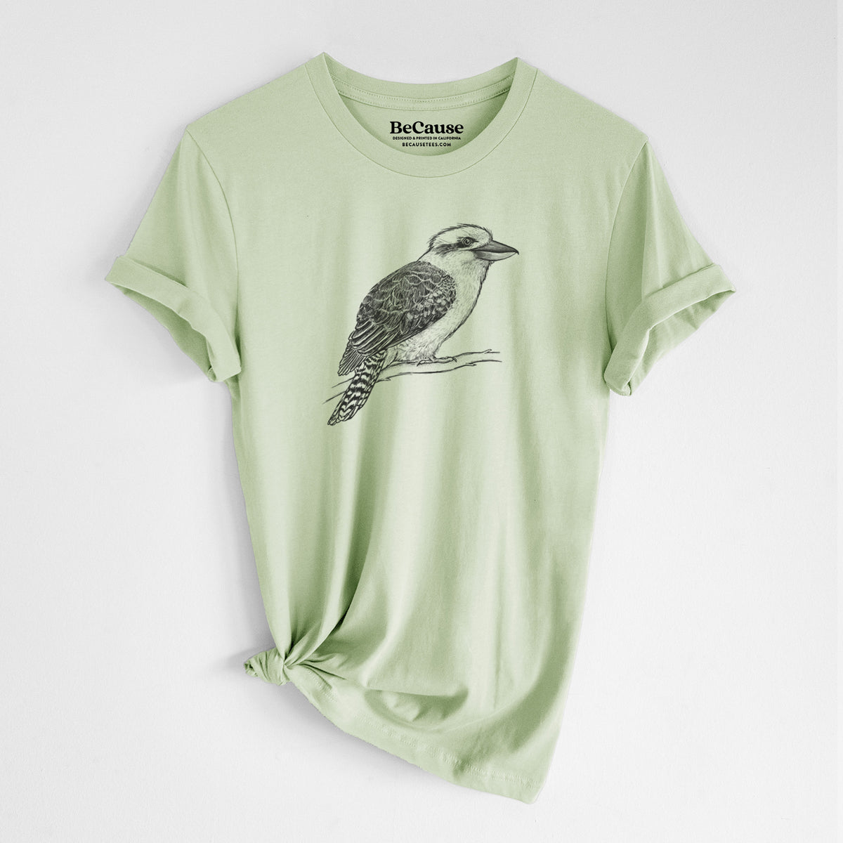 Kookaburra - Dacelo novaeguineae - Lightweight 100% Cotton Unisex Crewneck