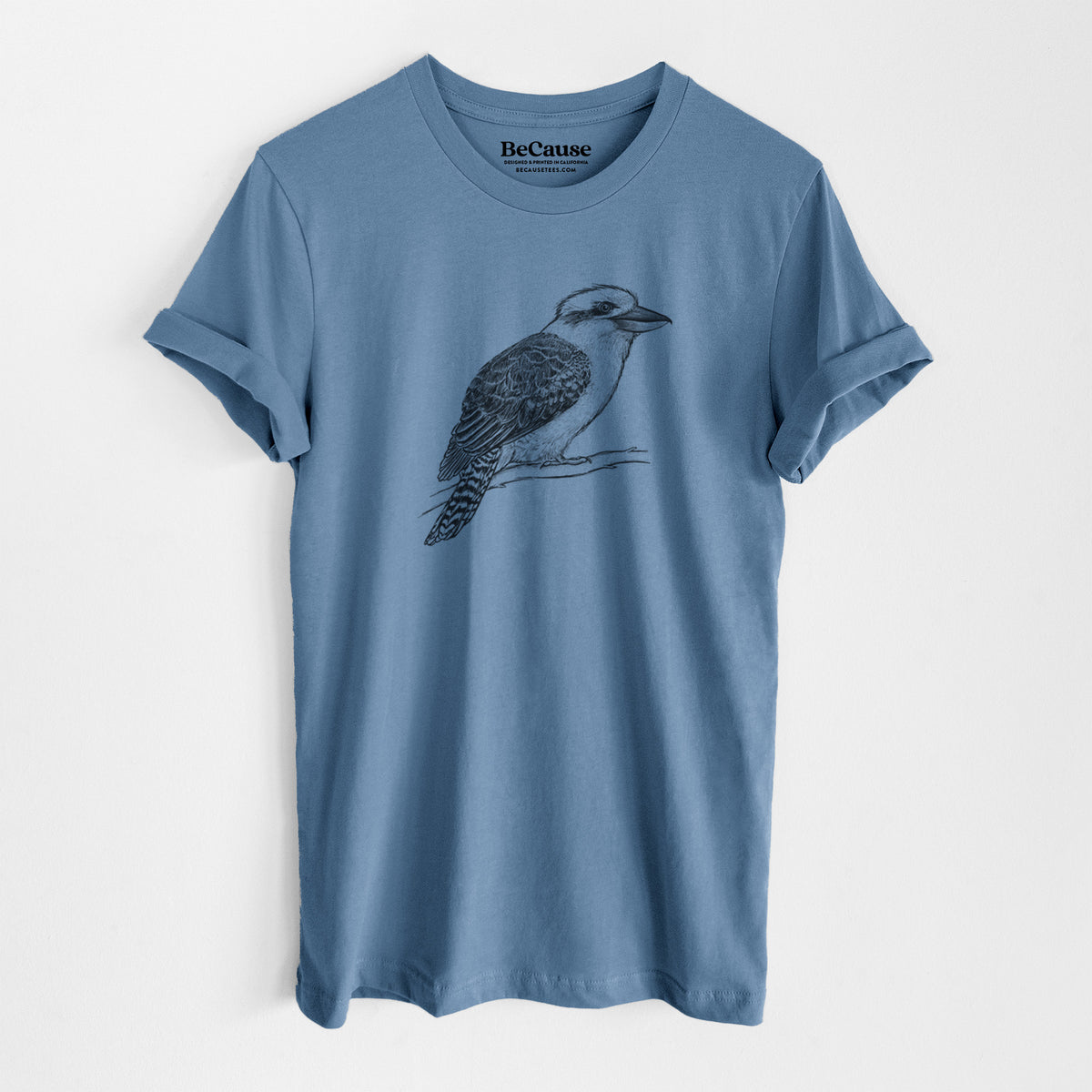 Kookaburra - Dacelo novaeguineae - Lightweight 100% Cotton Unisex Crewneck