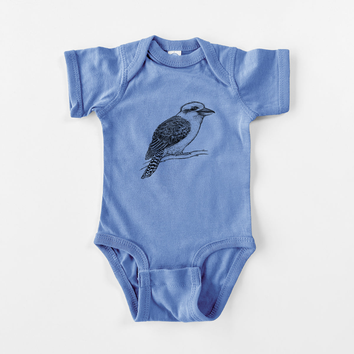 Kookaburra - Dacelo novaeguineae - Baby Fine Jersey Bodysuit