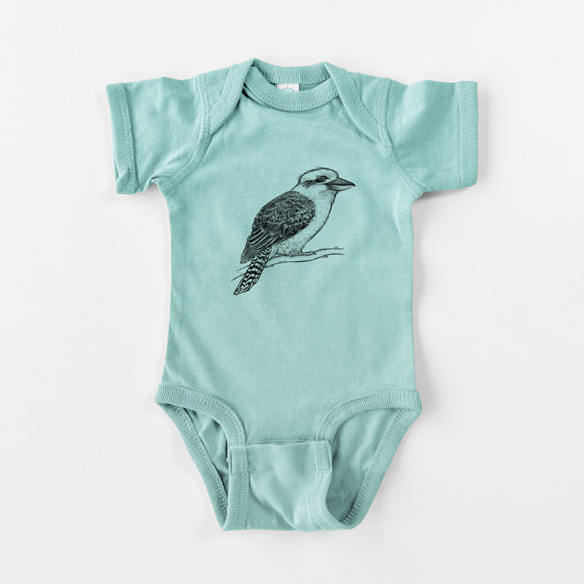 Kookaburra - Dacelo novaeguineae - Baby Fine Jersey Bodysuit