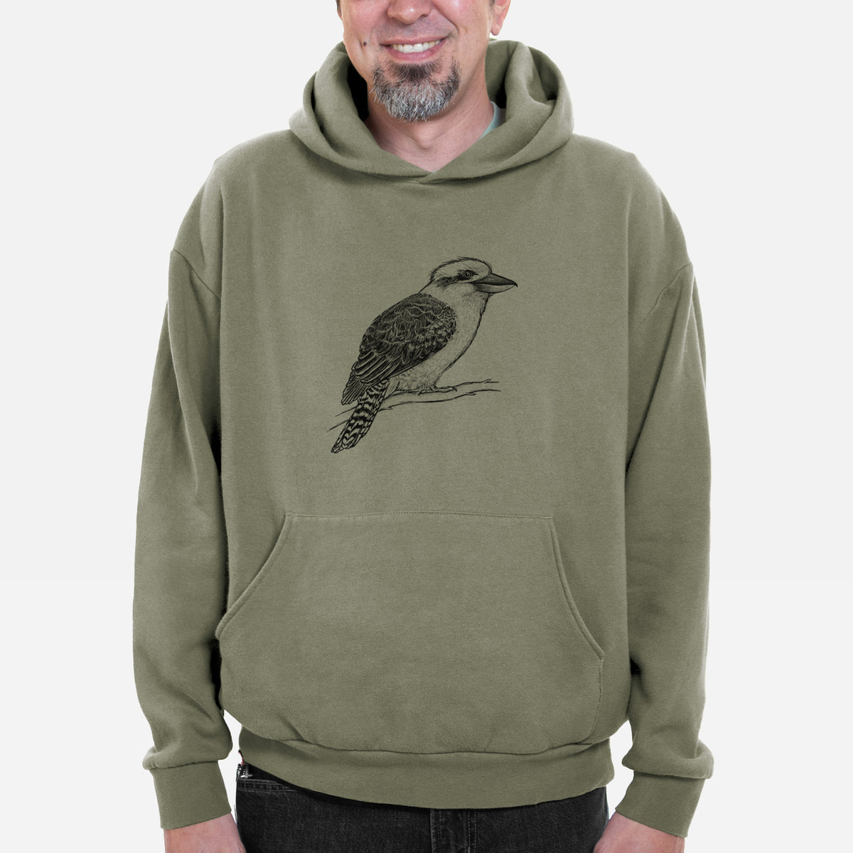 Kookaburra - Dacelo novaeguineae  - Bodega Midweight Hoodie