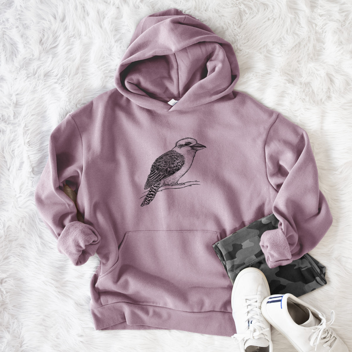 Kookaburra - Dacelo novaeguineae  - Bodega Midweight Hoodie