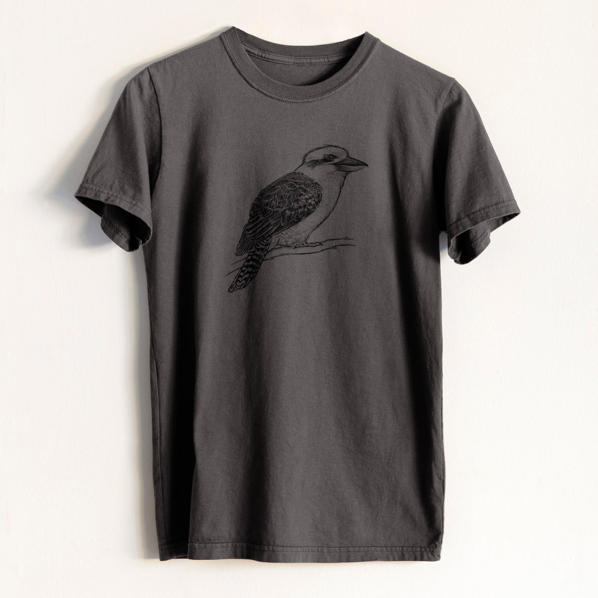 Kookaburra - Dacelo novaeguineae - Heavyweight Men&#39;s 100% Organic Cotton Tee