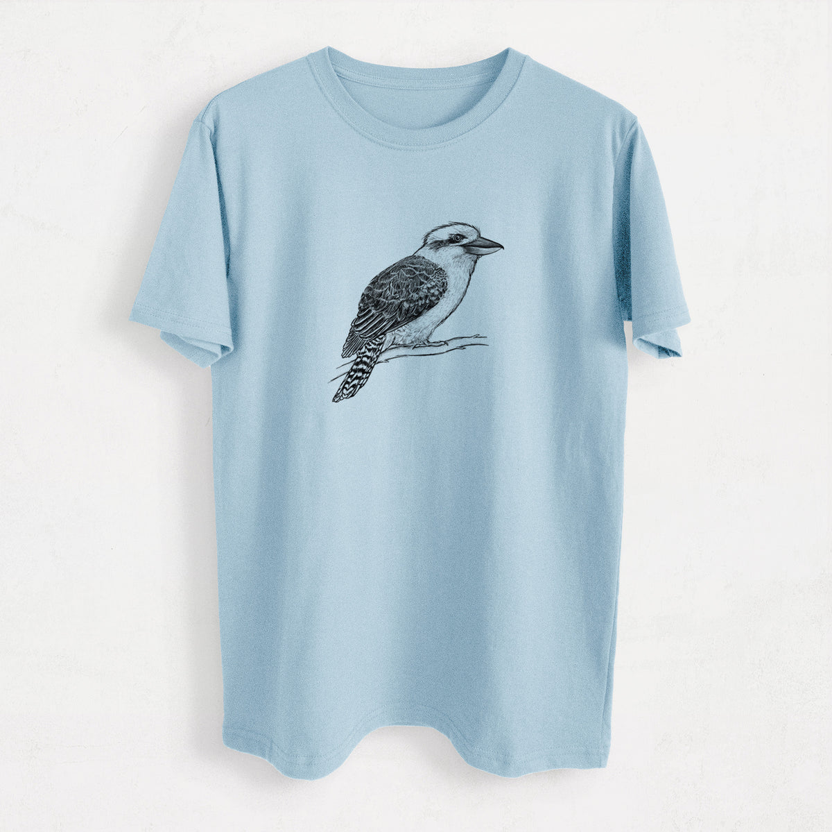 Kookaburra - Dacelo novaeguineae - Heavyweight Men&#39;s 100% Organic Cotton Tee