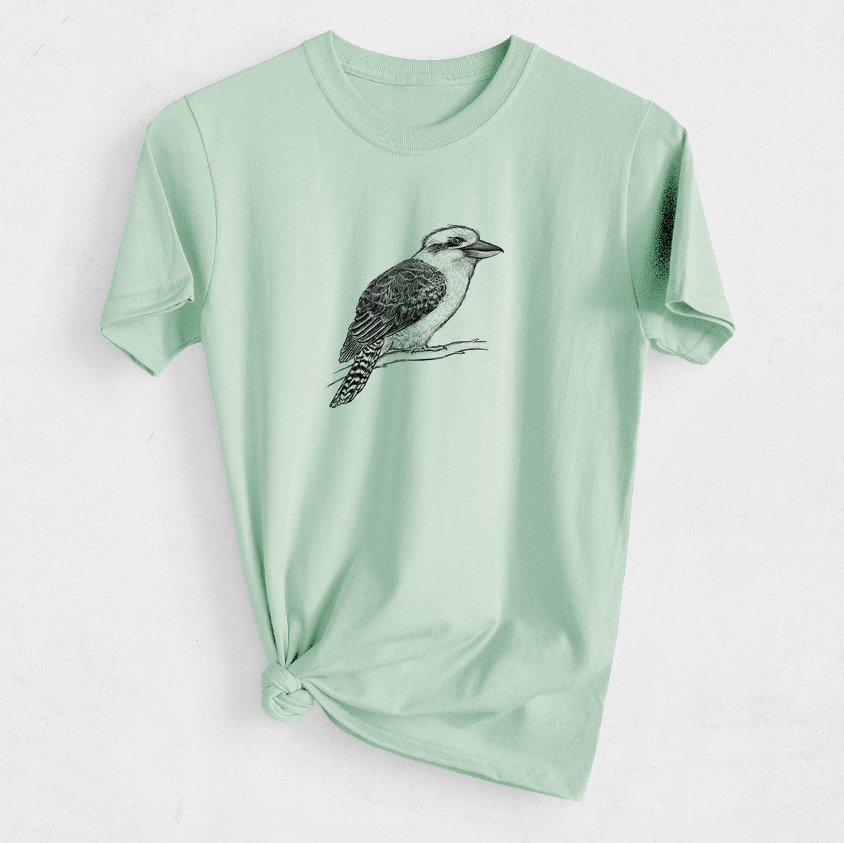 Kookaburra - Dacelo novaeguineae - Heavyweight Men&#39;s 100% Organic Cotton Tee