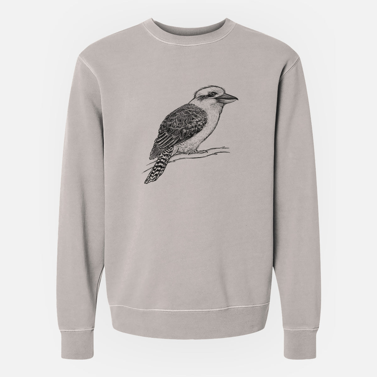 Kookaburra - Dacelo novaeguineae - Unisex Pigment Dyed Crew Sweatshirt