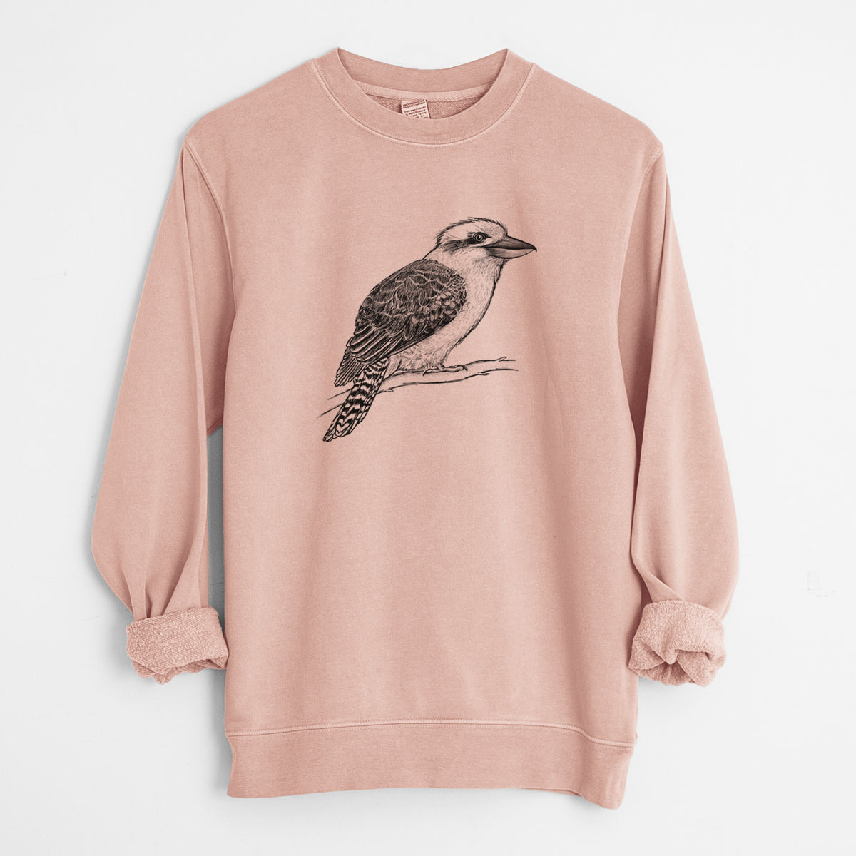 Kookaburra - Dacelo novaeguineae - Unisex Pigment Dyed Crew Sweatshirt