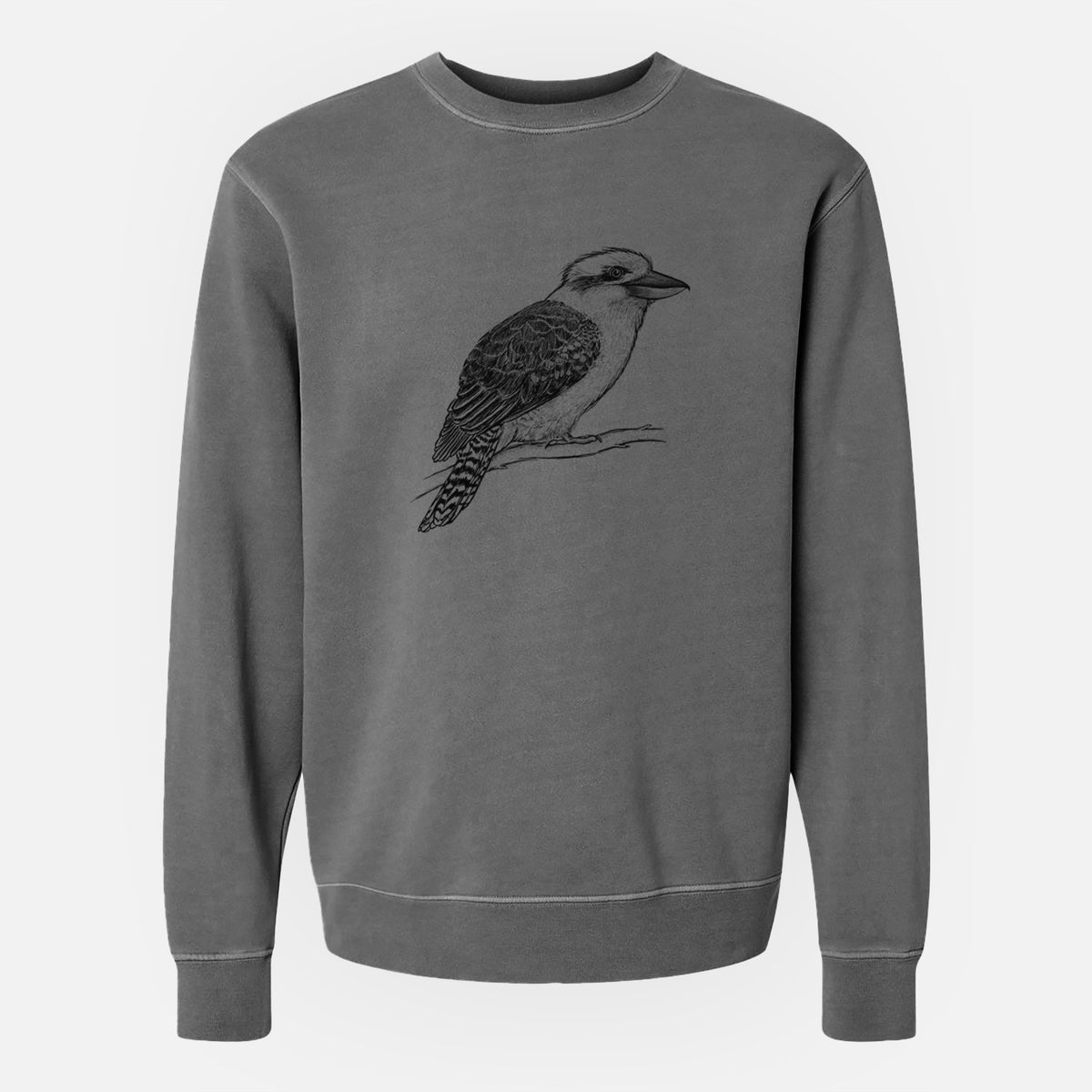 Kookaburra - Dacelo novaeguineae - Unisex Pigment Dyed Crew Sweatshirt