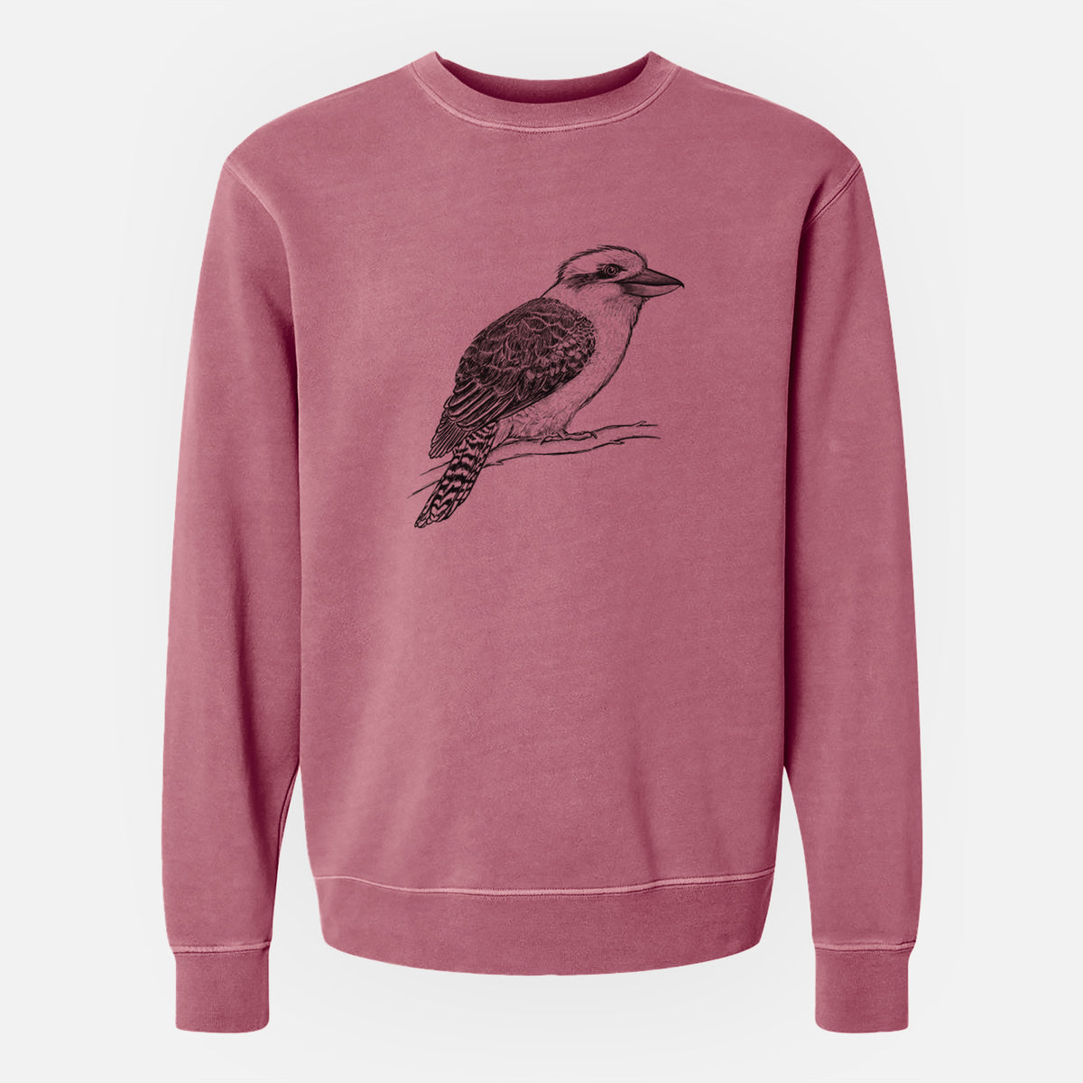 Kookaburra - Dacelo novaeguineae - Unisex Pigment Dyed Crew Sweatshirt