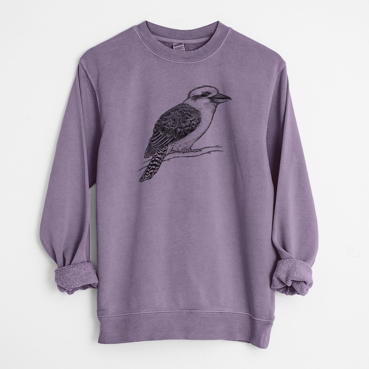 Kookaburra - Dacelo novaeguineae - Unisex Pigment Dyed Crew Sweatshirt